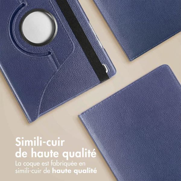 imoshion Coque tablette rotatif à 360° Samsung Galaxy Tab A8 - Bleu foncé