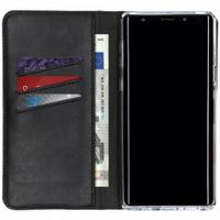 Selencia Étui de téléphone portefeuille en cuir véritable Samsung Galaxy Note 9