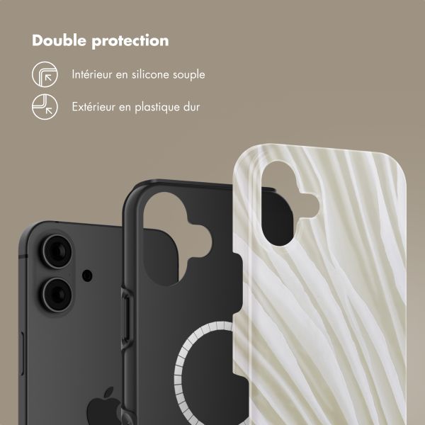 Selencia Coque arrière Vivid avec MagSafe Apple iPhone 16 - Nature Light Brown