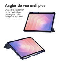 imoshion Coque tablette rigide Trifold Samsung Galaxy Tab S11 - Bleu foncé