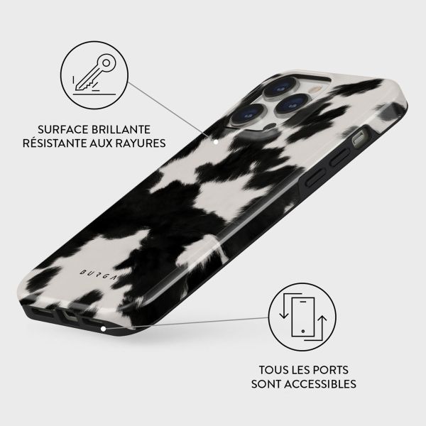 Burga Coque arrière Tough iPhone 15 Pro - Achromatic