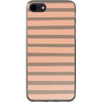 imoshion Coque Design iPhone SE (2022 / 2020) / 8 / 7 - Striped Peach Reverse