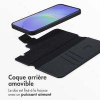 Accezz Étui de télephone portefeuille en cuir 2-en-1 avec MagSafe Samsung Galaxy A36 / A56 - Onyx Black