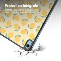 imoshion Coque tablette Design Trifold Apple iPad 11 (2025) 11 pouces A16 / iPad 10 (2022) 10.9 pouces - Citrus Dream