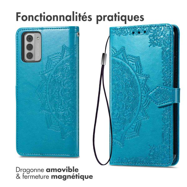 imoshion Etui de télephone Mandala Nokia G42 - Turquoise