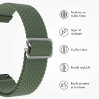imoshion Bracelet tissée en nylon - Connexion universelle 22 mm - Vert foncé