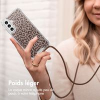 imoshion Coque Design avec cordon Samsung Galaxy A56 - Leopard Mood