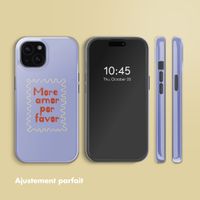 Selencia Coque arrière Vivid avec MagSafe Apple iPhone 15 - More Amor