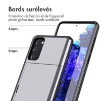 imoshion Coque arrière avec porte-cartes Samsung Galaxy S20 FE - Gris