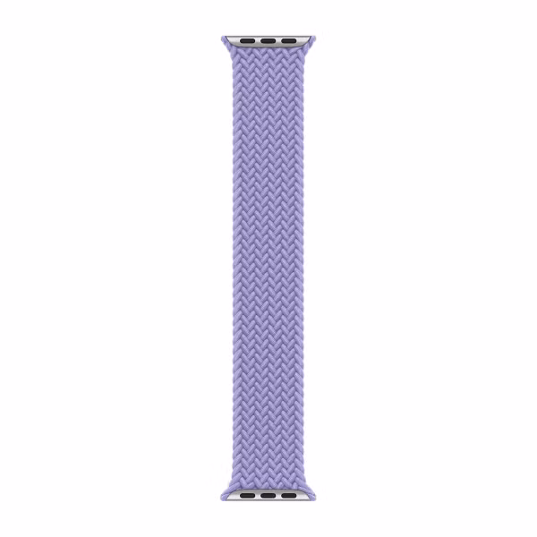 Apple Bracelet Solo tressé Apple Watch | 44/45/46/49 mm - Taille 5 - Lavender