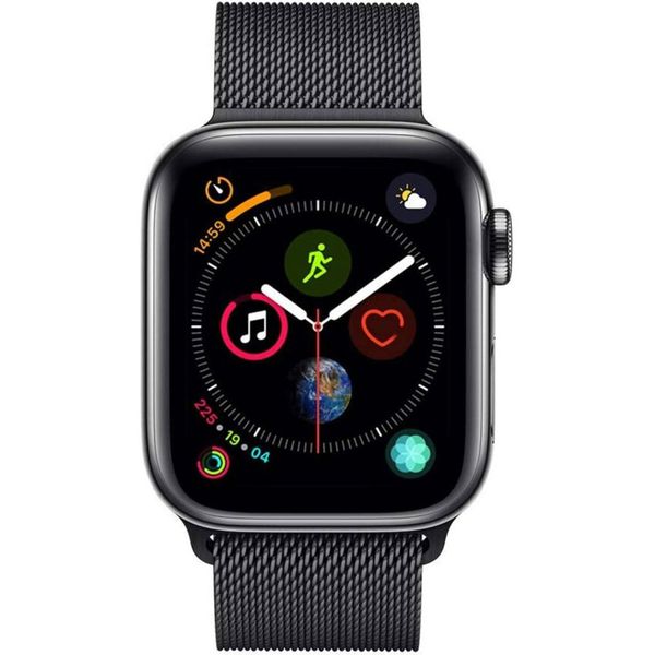 Apple ﻿Bracelet à boucle Milanais Apple Watch Series 1-9 / SE - 38/40/41 mm / Series 10 - 42 mm - Noir