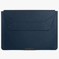 Uniq Pochette ordinateur 14 pouces Oslo - Housse ordinateur avec support pliable - Navy Blue