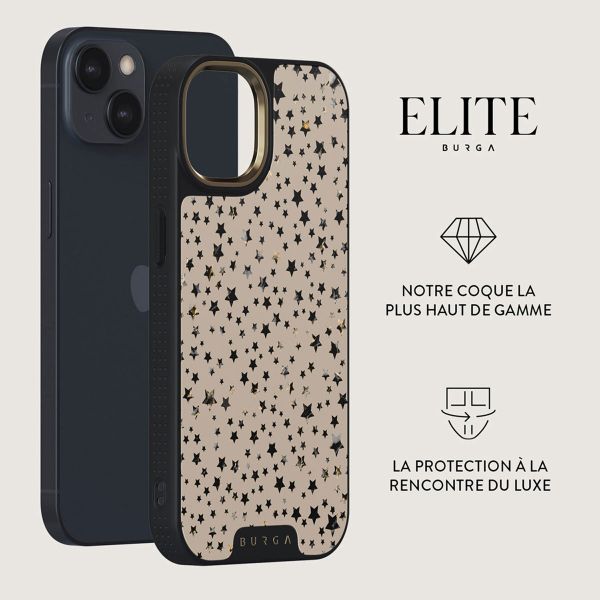 Burga Coque Elite Gold iPhone 15 Plus - Sparkling Tiara