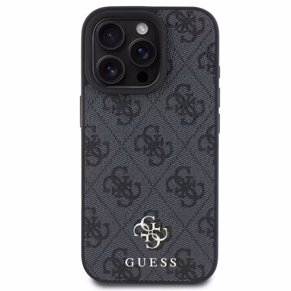 Guess Coque 4G Metal Logo MagSafe Apple iPhone 16 Pro Max - Noir