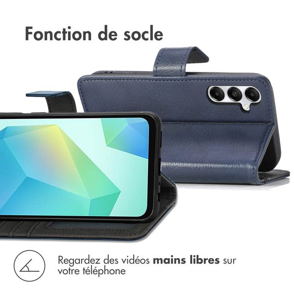 imoshion Étui de téléphone portefeuille Luxe Samsung Galaxy A56 - Bleu foncé