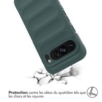 imoshion Coque arrière EasyGrip Google Pixel 9 / 9 Pro - Vert foncé