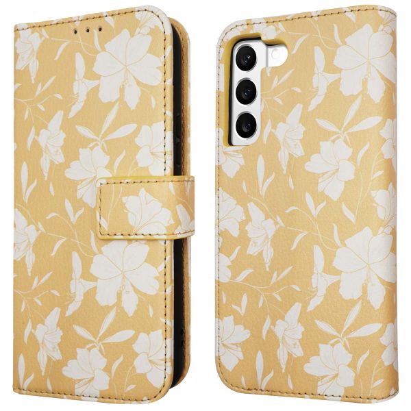 imoshion ﻿Étui de téléphone portefeuille Design Samsung Galaxy S22 - Yellow Flowers