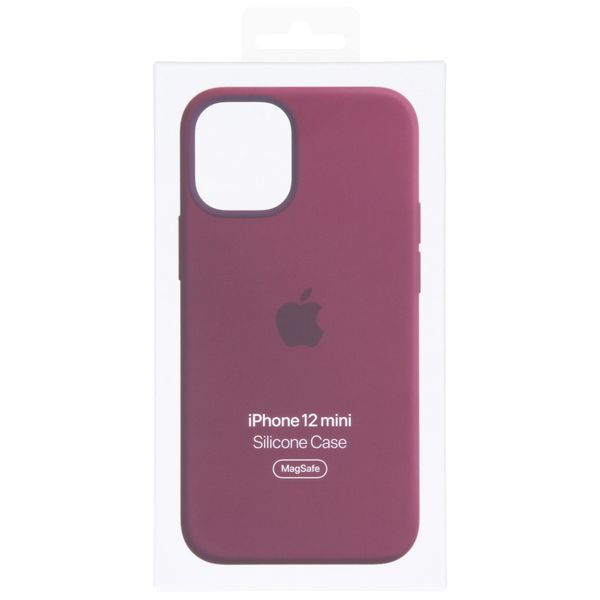 Apple Coque en silicone MagSafe Apple iPhone 12 Mini - Plum