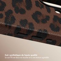 Selencia Coque Sabi imprimé panthère avec MagSafe Apple iPhone 17 - Mocha Brown