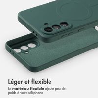 imoshion Coque Couleur avec MagSafe Samsung Galaxy A36 - Vert foncé