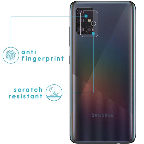 imoshion 3-Pack de protection d'écran + Protection en verre Appareil photo Samsung Galaxy A71