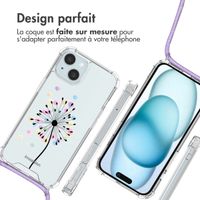 imoshion Coque Design avec cordon Apple iPhone 15 - Sandstone Dandelion