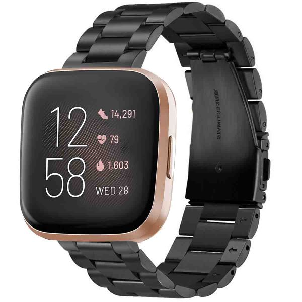 imoshion Bracelet en acier Fitbit Versa 2 / Versa Lite - Noir