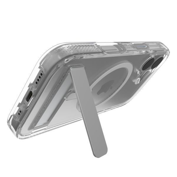 ZAGG Coque Crystal Palace Snap KickStand avec MagSafe iPhone 16 - Transparent