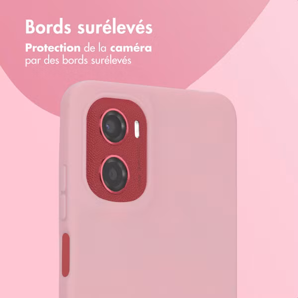 imoshion Coque Couleur Motorola Moto G05 / E15 - Bubblegum Pink