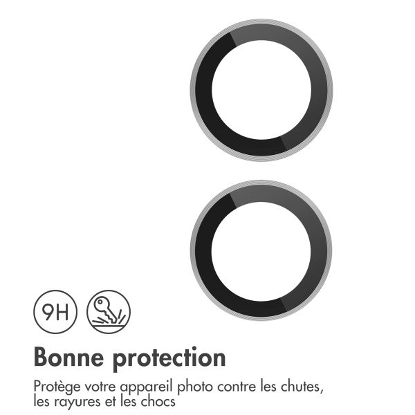 imoshion Lot de 2 protections d'objectif de caméra iPhone 16 / 16 Plus - Blanc