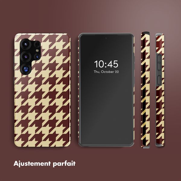 Selencia Coque arrière Vivid Samsung Galaxy S25 Ultra - Pied-de-Poule