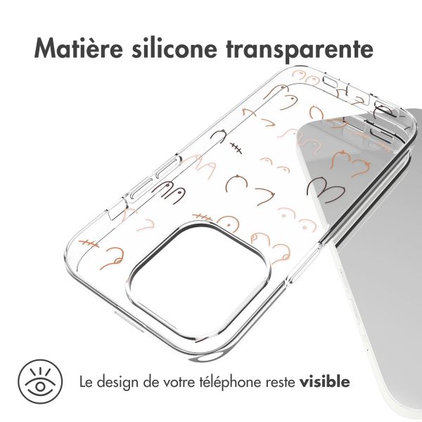 imoshion Coque Design iPhone 14 Pro - Boobs all over - Transparent