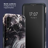 Selencia Coque arrière Vivid Tough Huawei P30 Lite - Chic Marble Black