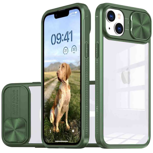 imoshion Coque arrière Camslider Apple iPhone 13 - Vert foncé