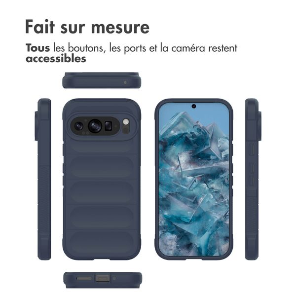 imoshion Coque arrière EasyGrip Google Pixel 9 / 9 Pro - Bleu foncé