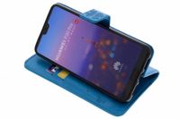 Etui de téléphone Fleurs de Trèfle Huawei 20 Pro - Turquoise