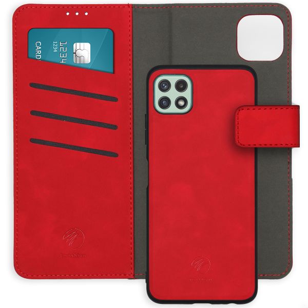 imoshion Etui de téléphone 2-en-1 amovible Galaxy A22 (5G) - Rouge