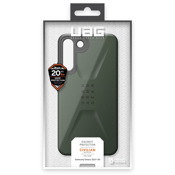 UAG Coque Civilian Samsung Galaxy S22 Plus - Olive