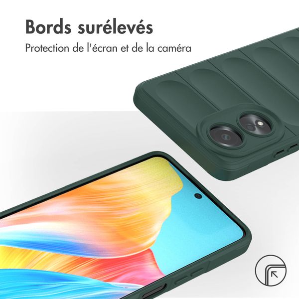 imoshion Coque arrière EasyGrip Oppo A58 (4G) - Vert foncé