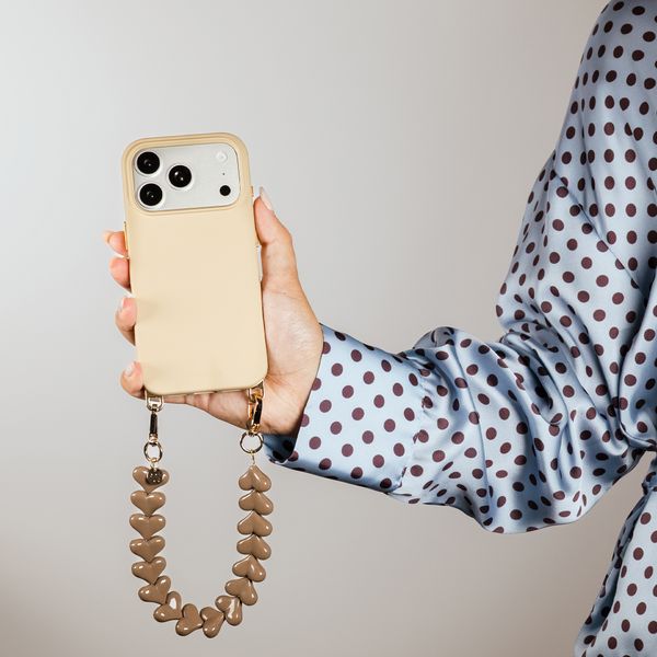 Selencia Coque arrière Rivièra avec MagSafe avec crochets amovibles iPhone 12 / 12 Pro - Milky Latte