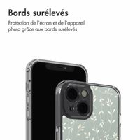 imoshion Coque Design Apple iPhone 13 - Smoke Green Flowers