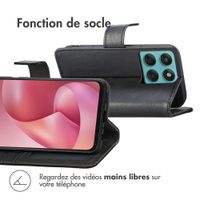 imoshion Étui de télephone portefeuille de luxe Motorola Moto G57 Power - Noir