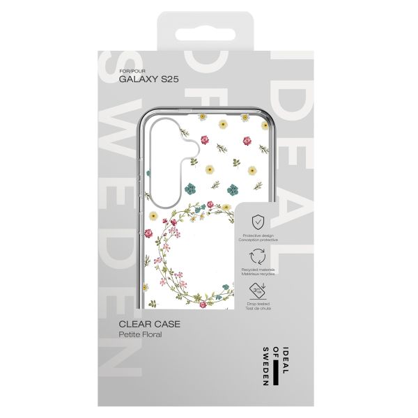 iDeal of Sweden Coque Clear Samsung Galaxy S25 - Petit Floral