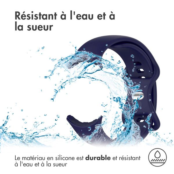 imoshion Bracelet en silicone⁺ Google Pixel Watch / Watch 2 / Watch 3 / Watch 4 (41 mm) - Taille S - Bleu foncé