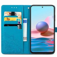 imoshion Etui de télephone Mandala Xiaomi Redmi Note 10 (4G) / Note 10S - Turquoise