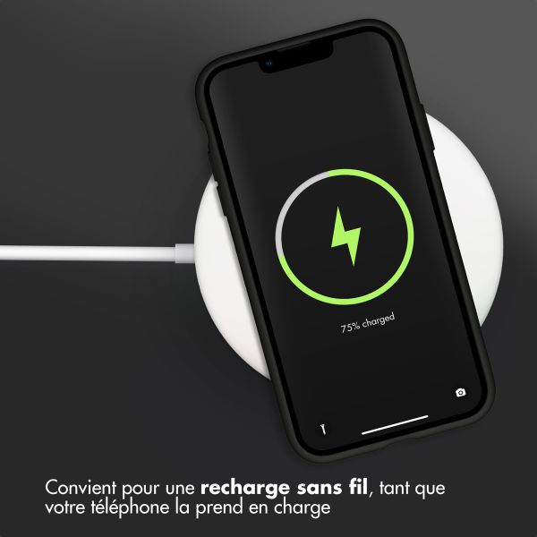 Accezz Coque Liquid Silicone Apple iPhone Xr - Noir