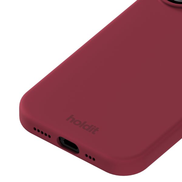 Holdit Coque Silicone Apple iPhone 17 - Red Velvet