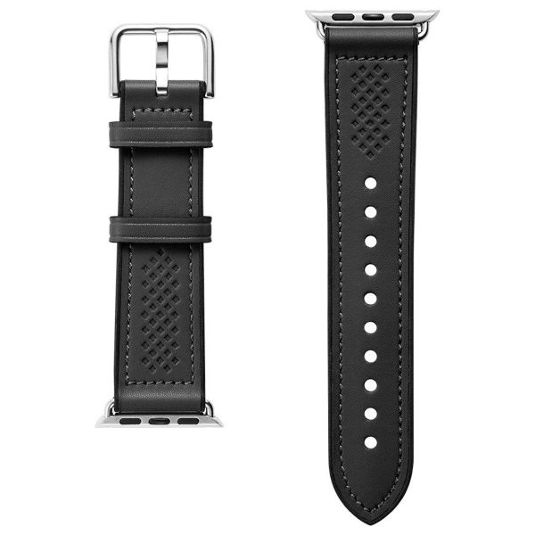 Spigen Retro Fit bracelet Apple Watch Series 1 t/m 9 / SE (38/40/41 mm) | Series 10 / 11 (42 mm) - Noir