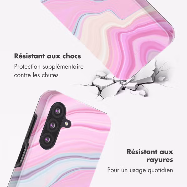Selencia Coque arrière Vivid Samsung Galaxy A26 - Pastel Lipstick Marble