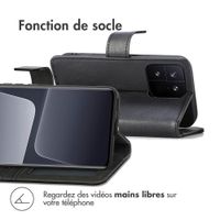 imoshion Étui de télephone portefeuille de luxe Xiaomi 13 Pro - Noir